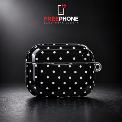 Protection AirPods Polka Dots – Noir