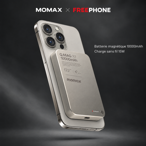 MOMAX Q.Mag X1 10000mAh Magnetic Wireless Power Bank Gen 2