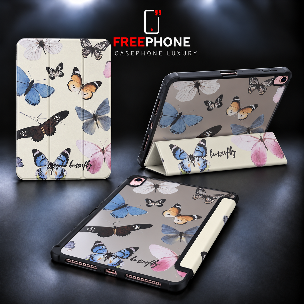 Case iPad Papillon Miroir