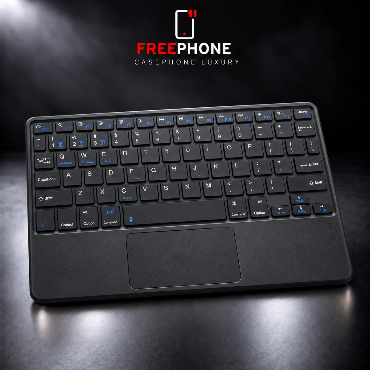 Clavier iPad Bluetooth Touchpad Noir
