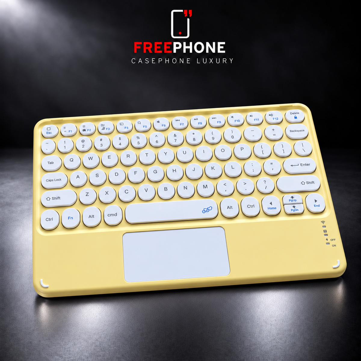 Clavier iPad Bluetooth Touchpad Jaune