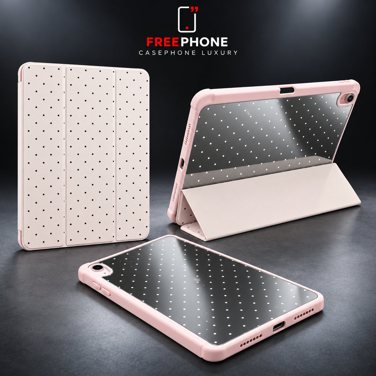 Case iPad Polka Dots Miroir