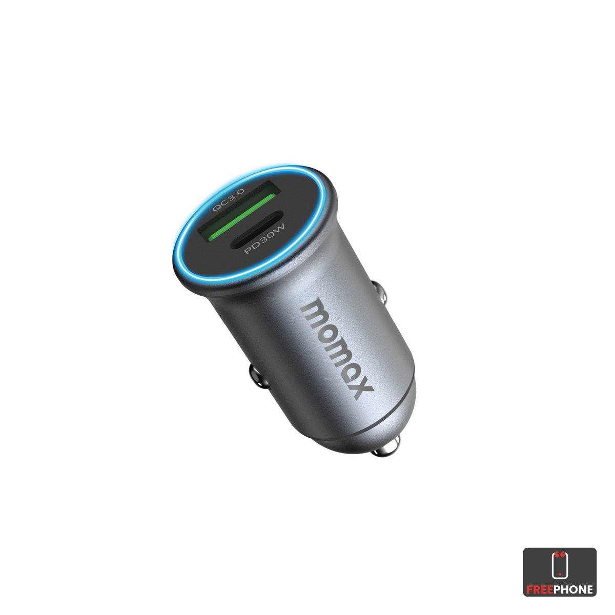 MOMAX MoVe Dual-Port Car Charger 30W