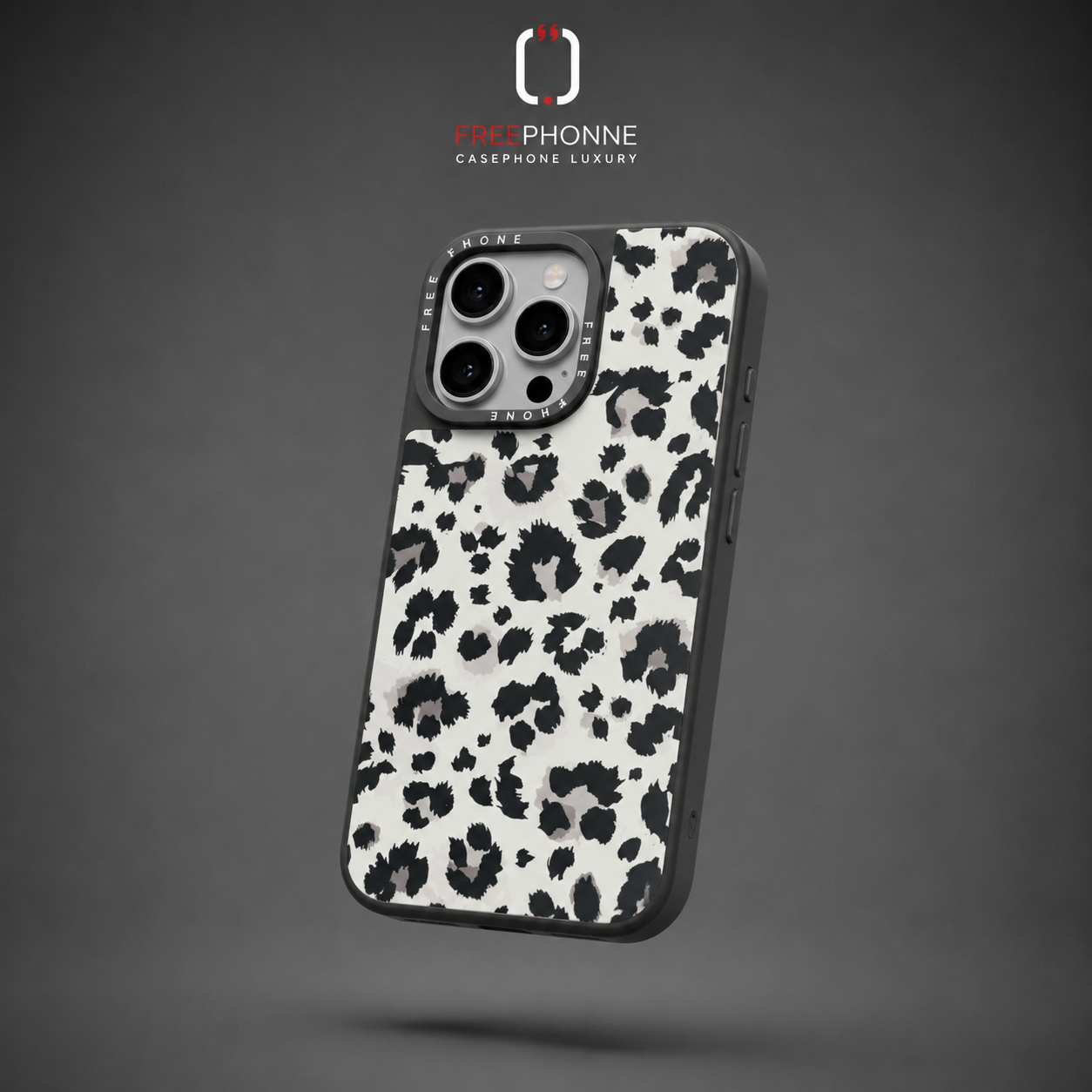 POCHETTE FREEPHONE LEOPARD BLANC 🐆🤍