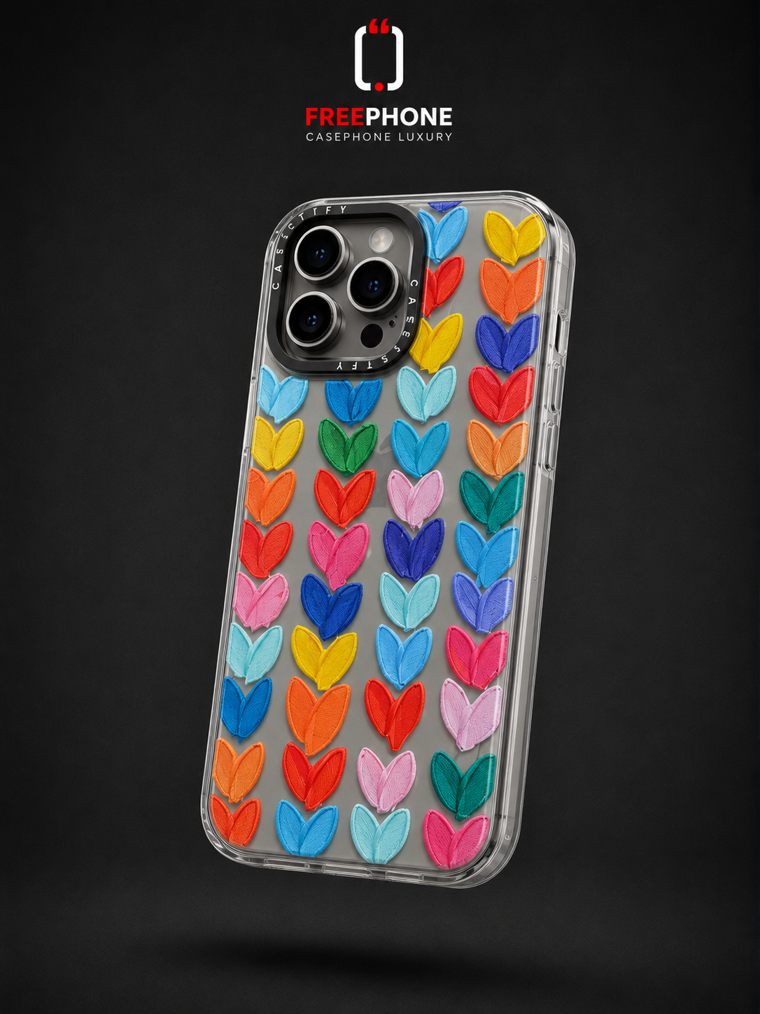 POCHETTE CASETIFY HEARTS💛🧡💙🧡
