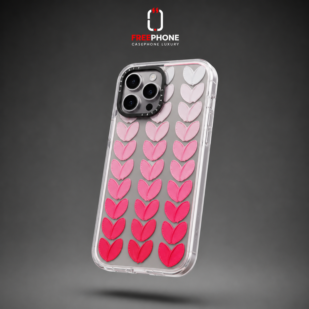 POCHETTE CASETIFY PINK HEARTS 💗