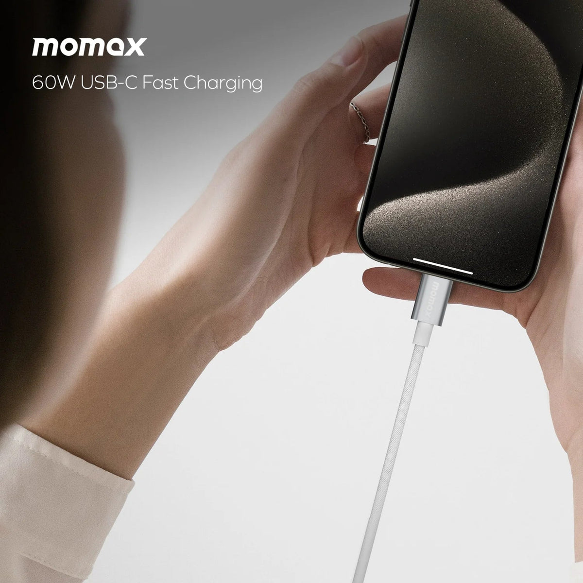 MOMAX Elite USB-C to USB-C Braided Cable 60W 1.5m