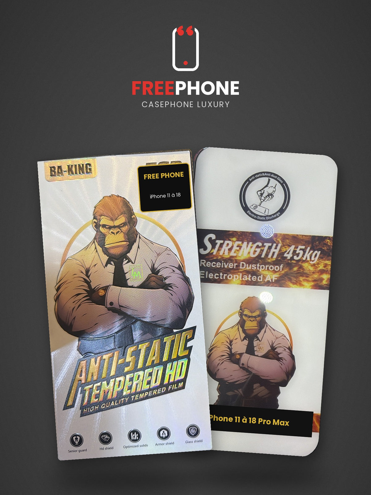Glass iPhone HD Anti-Statique 45KG