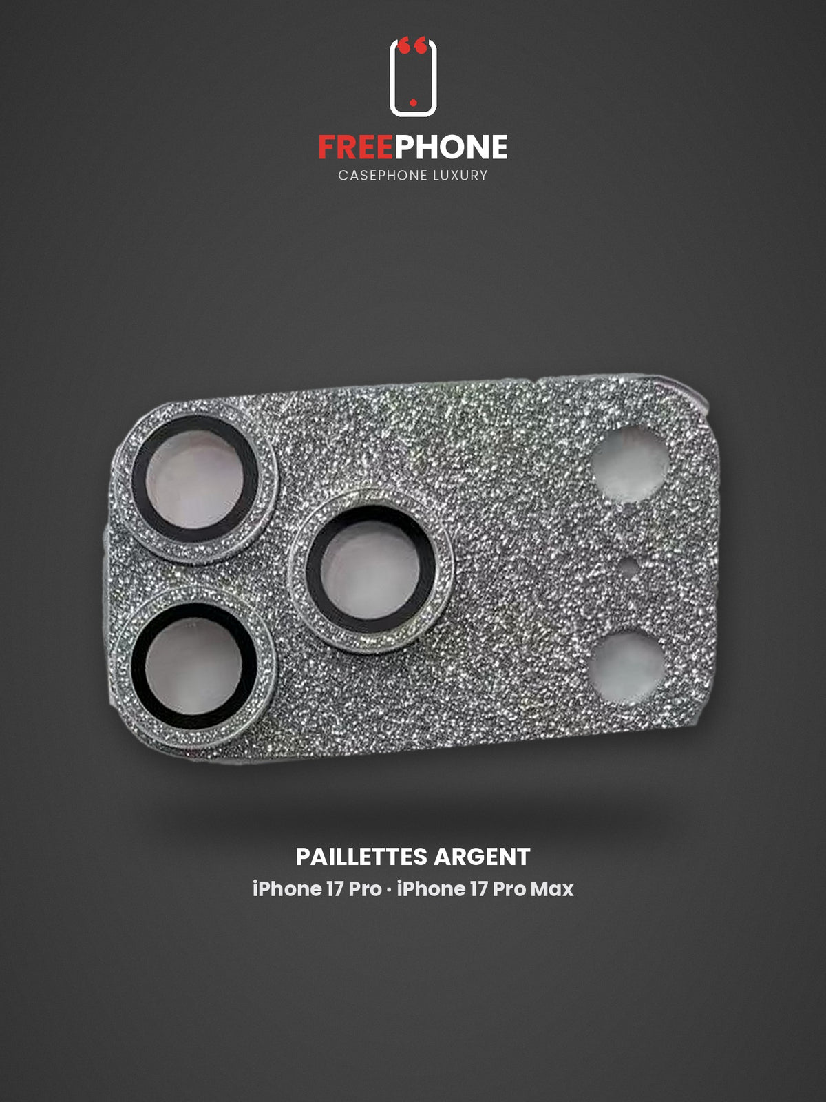 Protection Caméra Paillettes ✨ – iPhone 18 Pro Max / 18 Pro / 17 Pro Max / 17 Pro