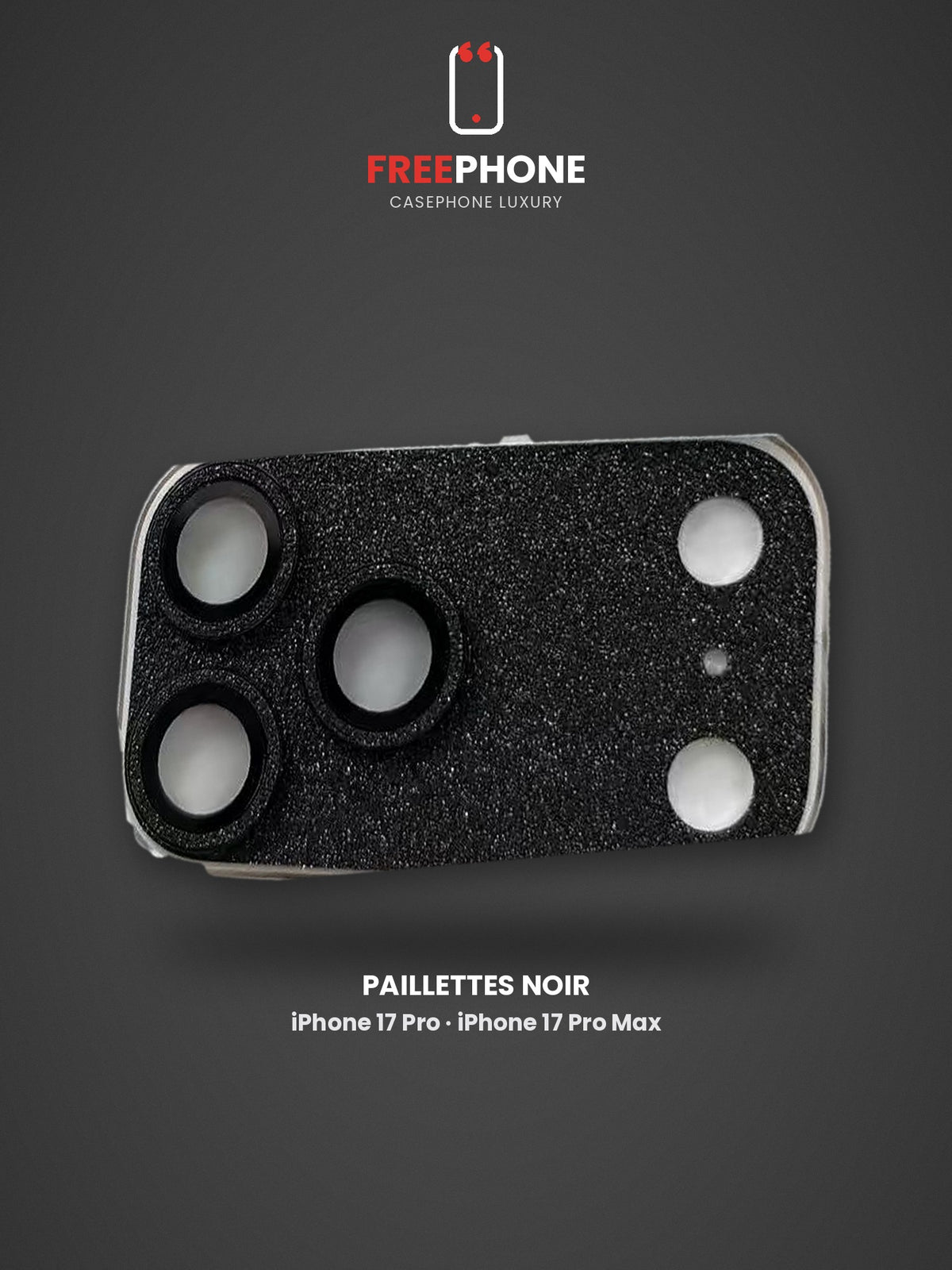 Protection Caméra Paillettes ✨ – iPhone 18 Pro Max / 18 Pro / 17 Pro Max / 17 Pro