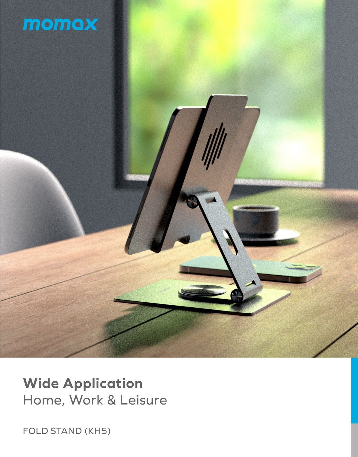 MOMAX Fold Stand Rotating Phone & Tablet Stand