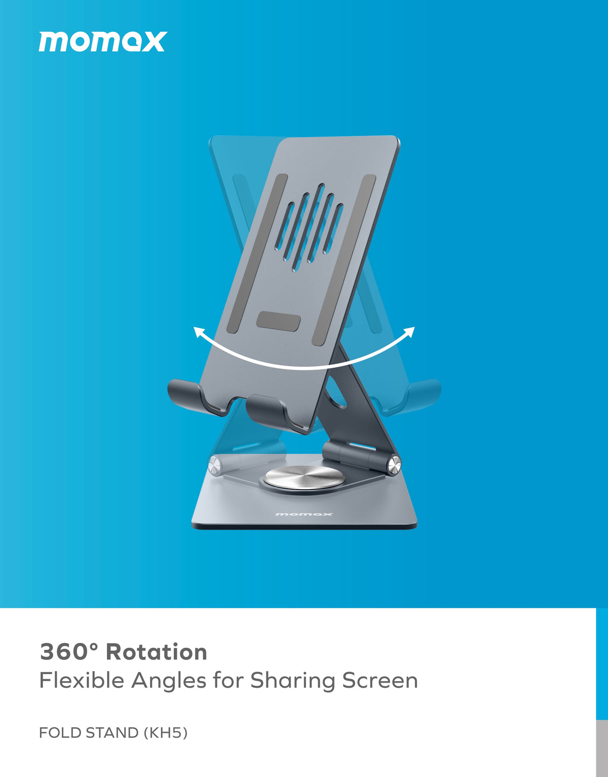 MOMAX Fold Stand Rotating Phone & Tablet Stand