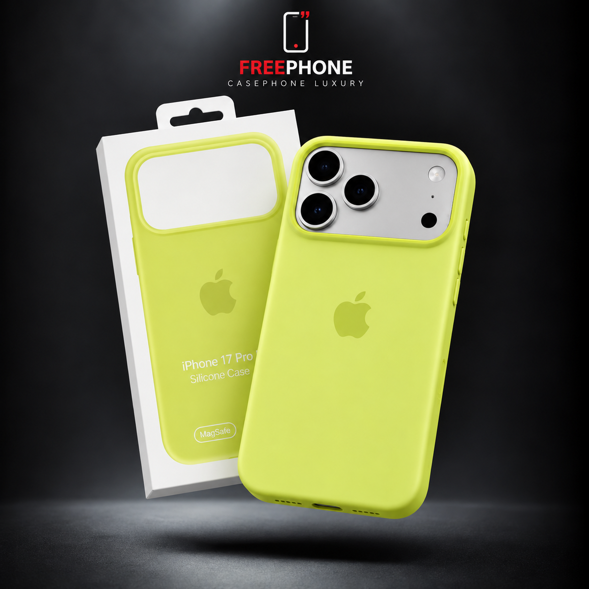 SILICONE CASE JAUNE FLUO