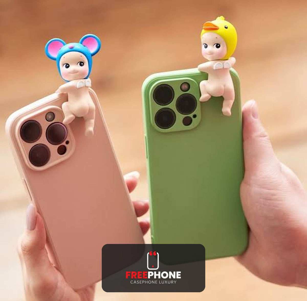 Figurines sur téléphone