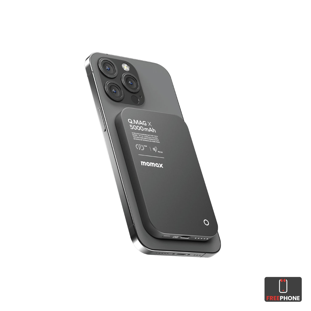 MOMAX Q.Mag X Magnetic Wireless Power Bank 5000mAh
