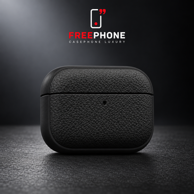 Protection AirPods Cuir – Noir