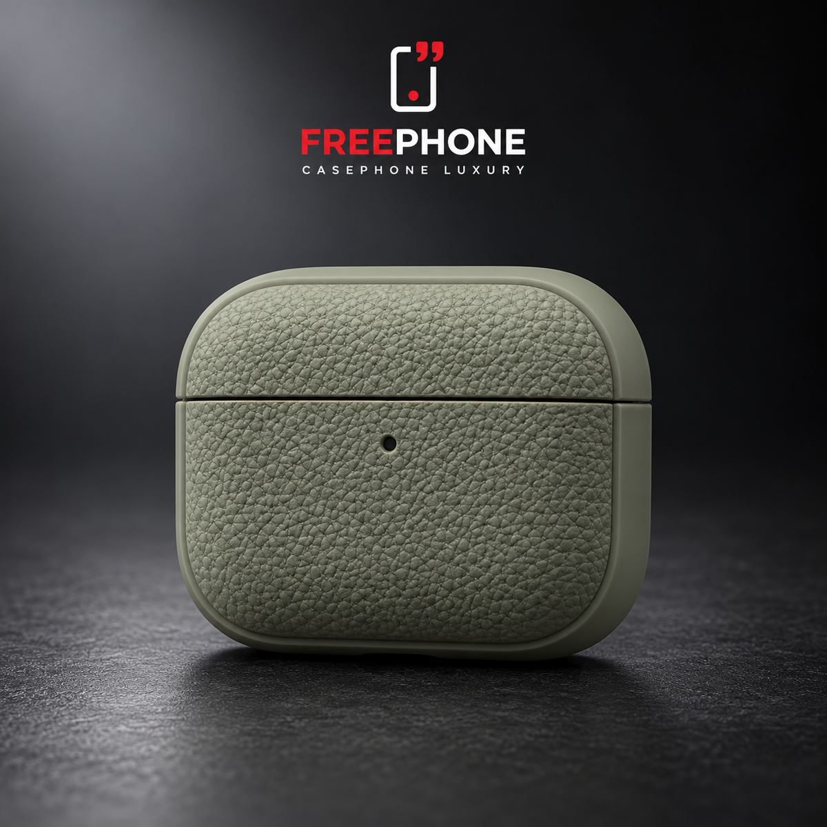 Protection AirPods Cuir – Vert