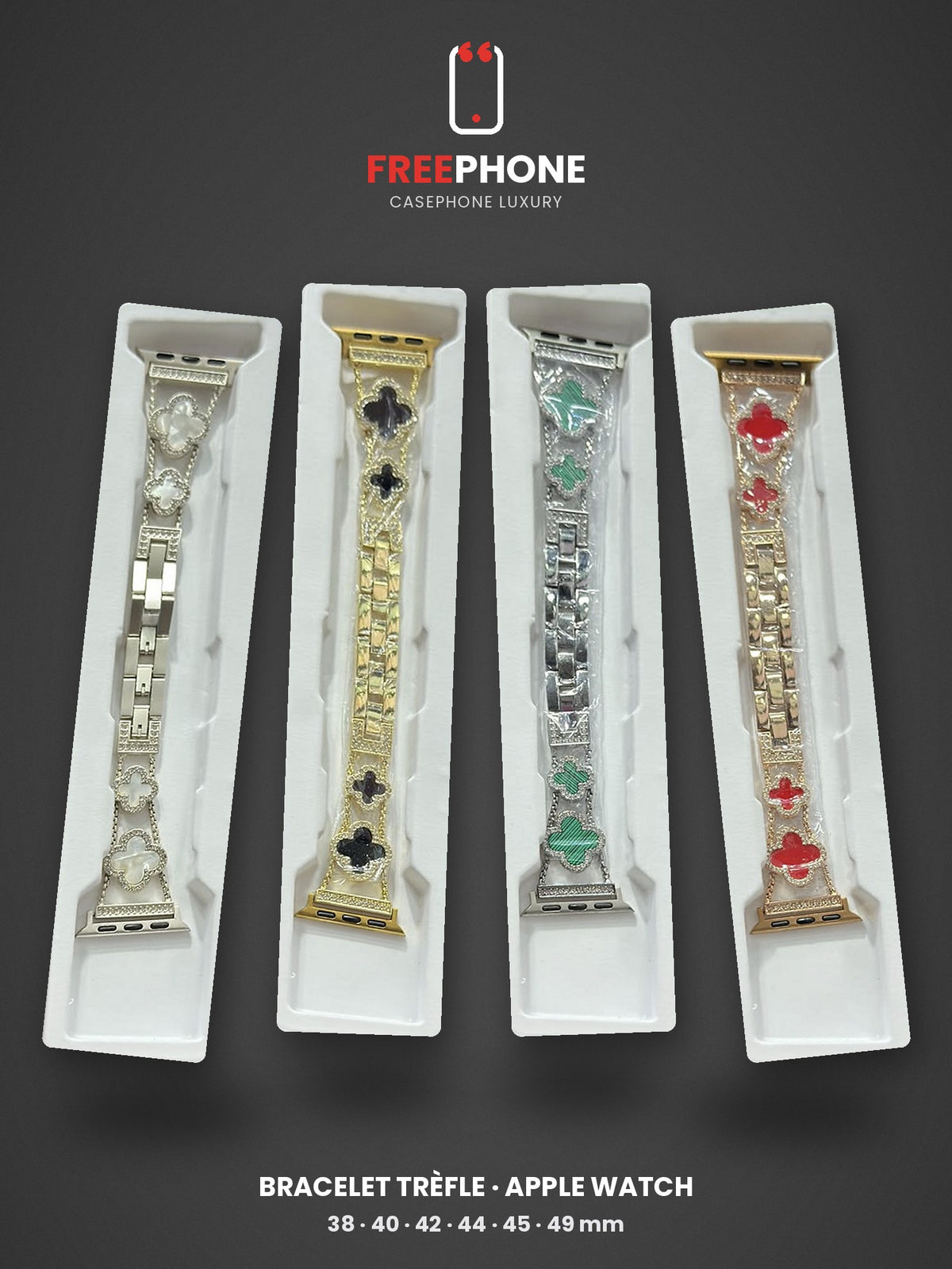 Bracelet Apple Watch Trèfle