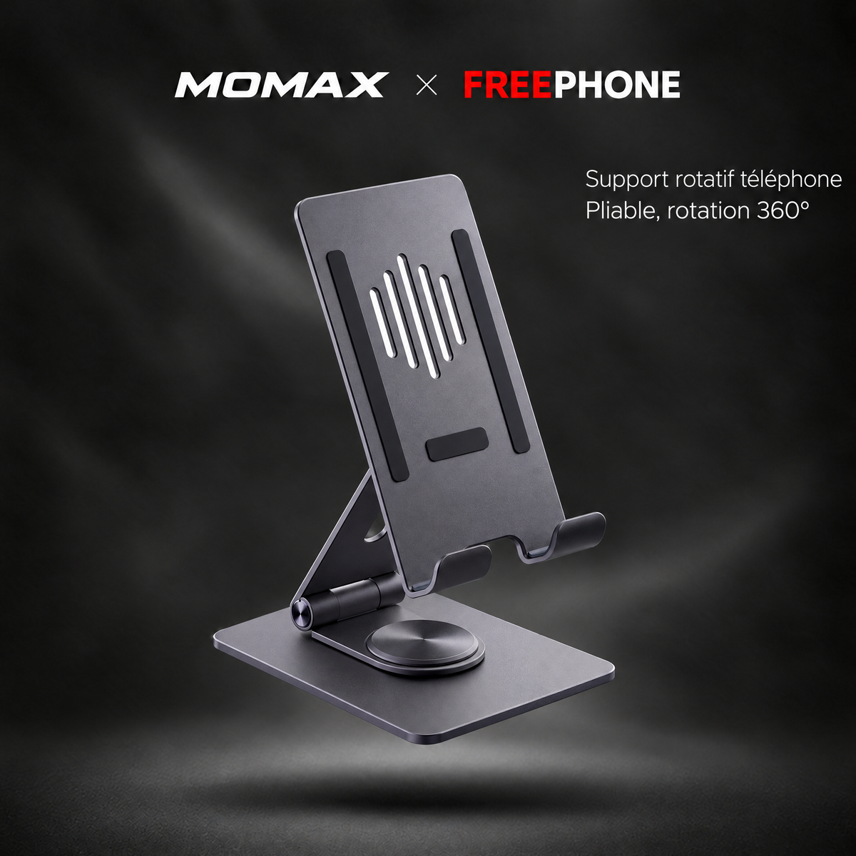 MOMAX Fold Stand téléphone Gris