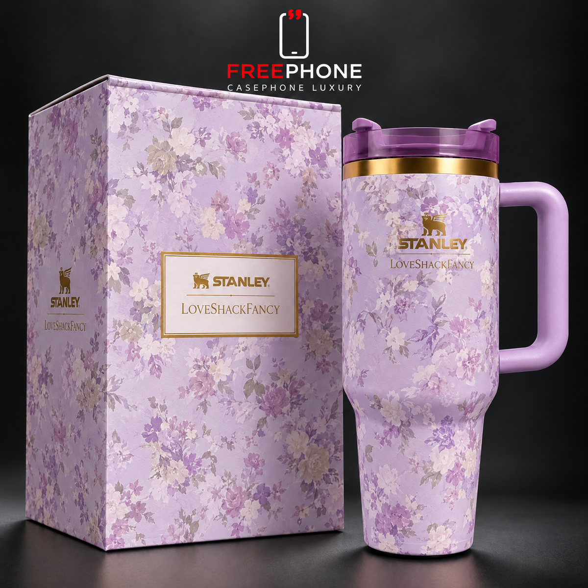 Gourde 40 oz Happy Thoughts Lilas
