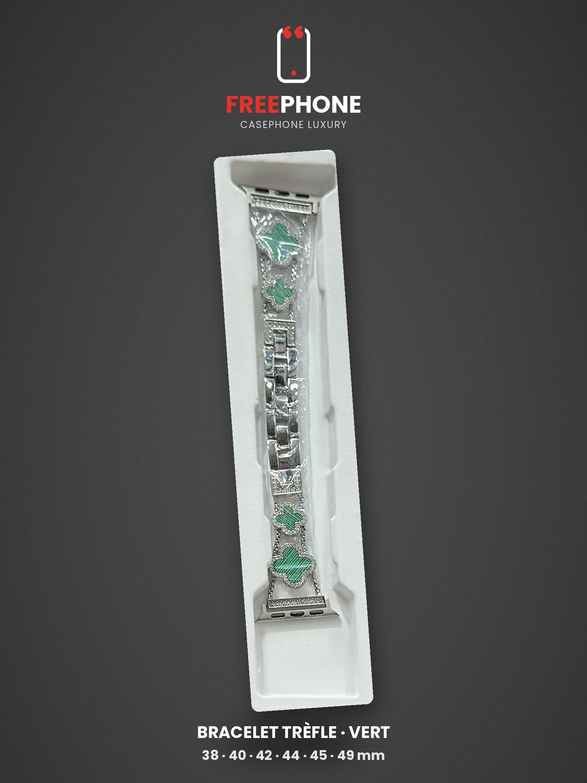 Bracelet Apple Watch Trèfle Vert