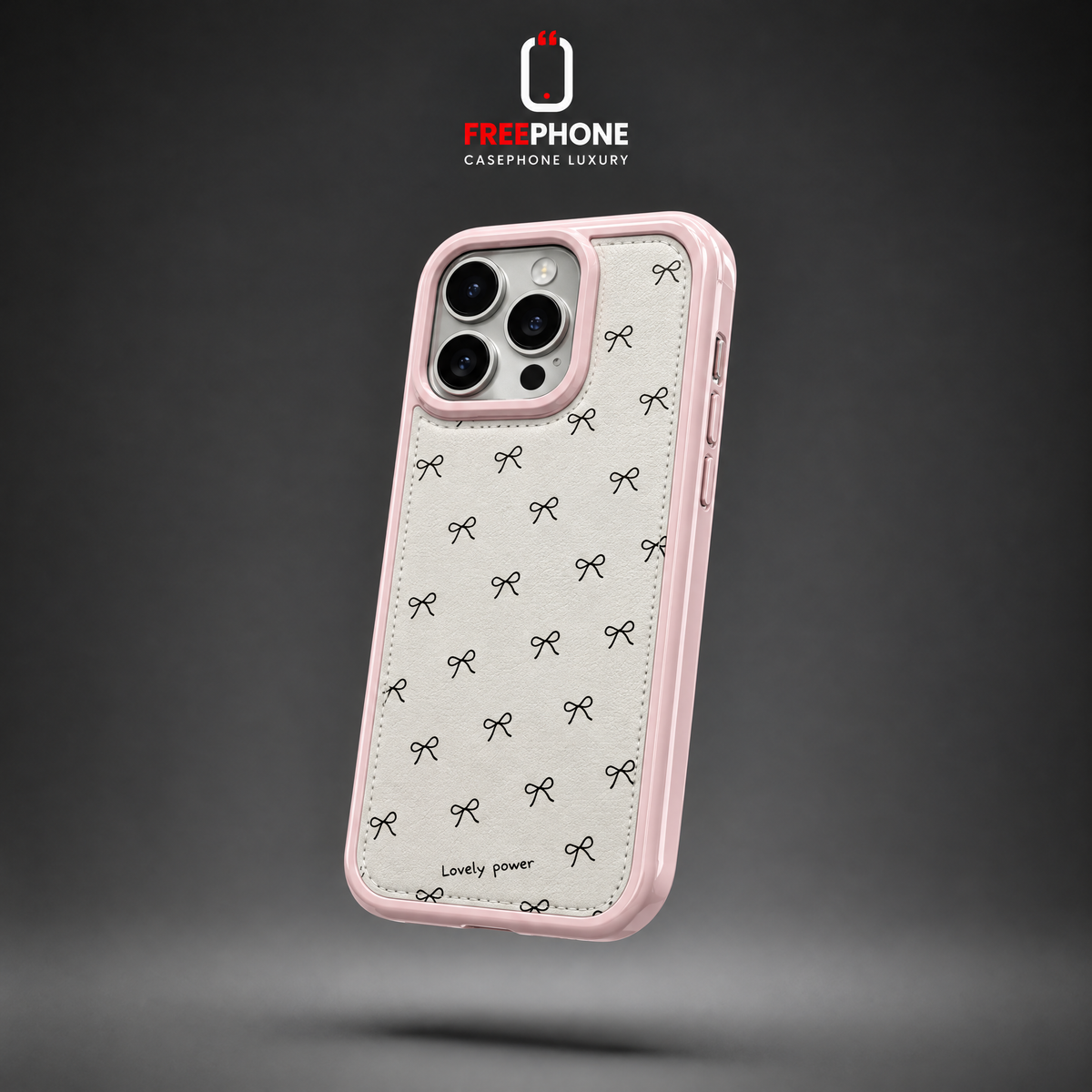 Pochette Nœud Rose FREE PHONE