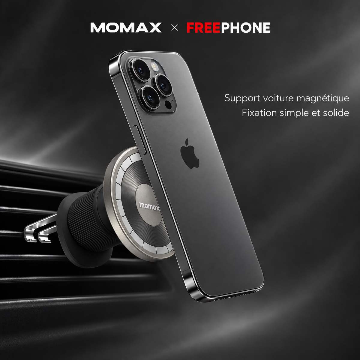 MOMAX MoVe Easy Magnetic Car Mount