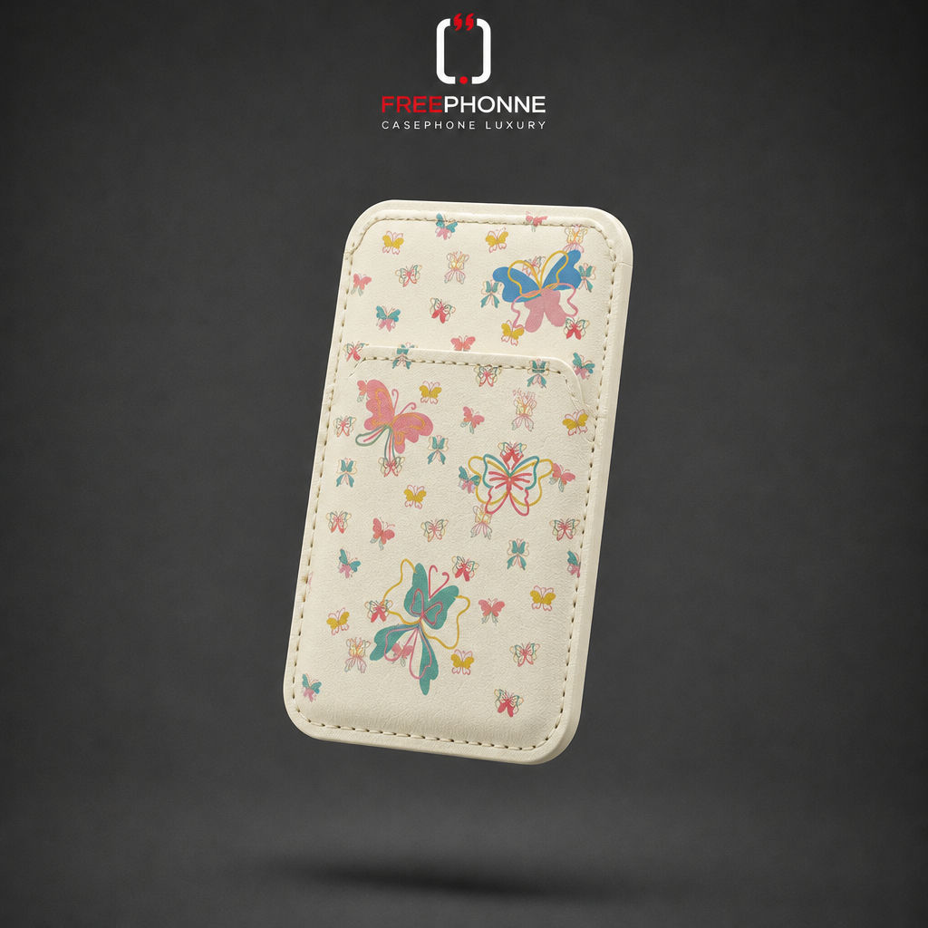 Wallet MagSafe papillons