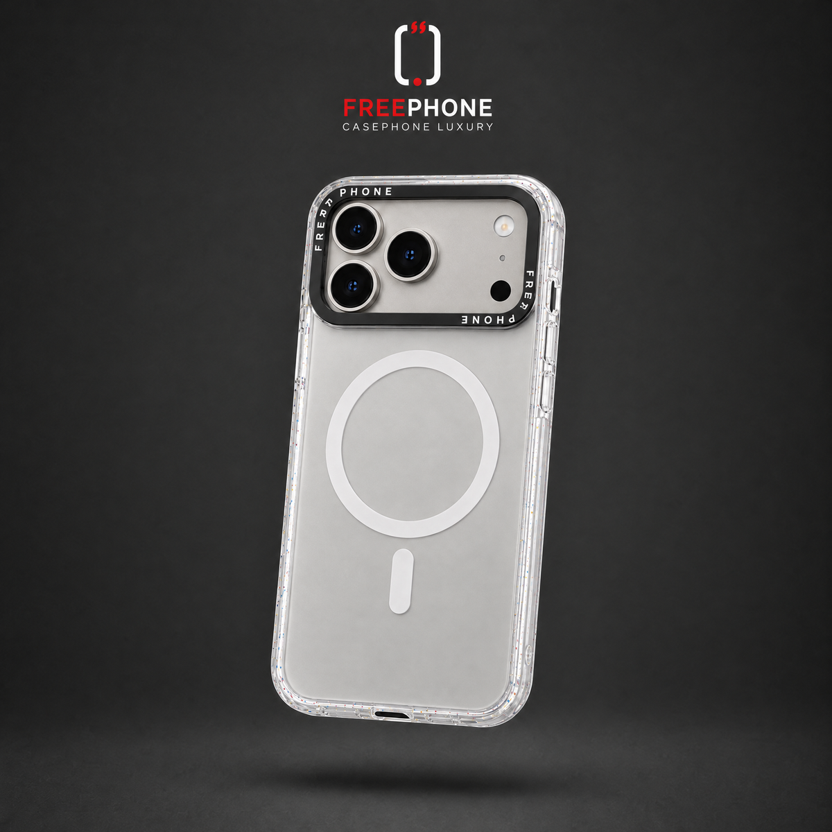 POCHETTE FREEPHONE CLEAR MAGSAFE – 17 / 18 Pro Max