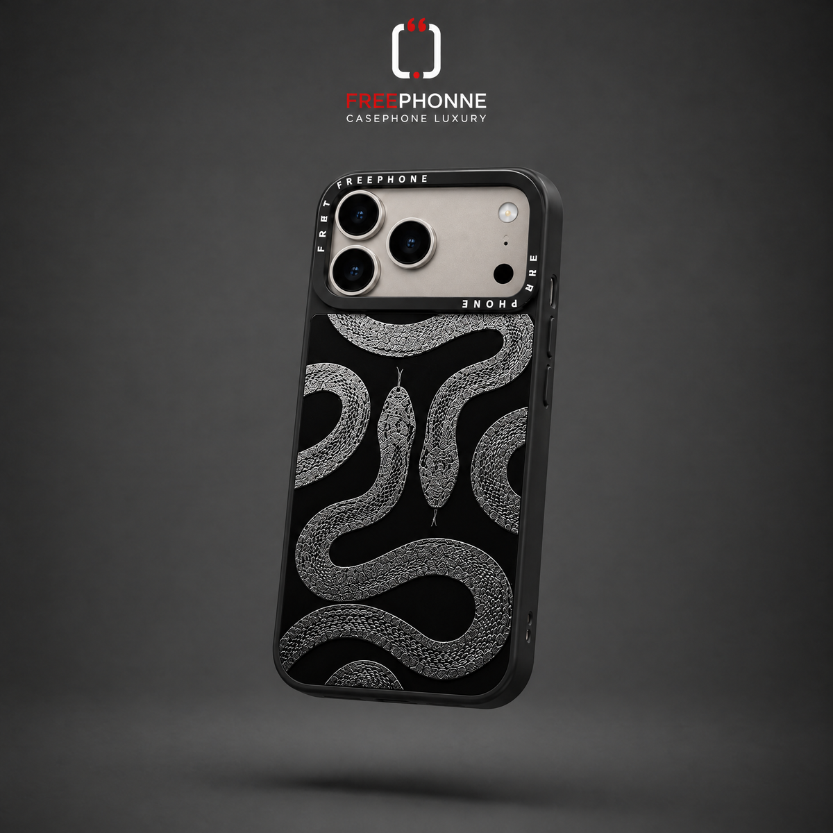 POCHETTE FREEPHONE MIROIR SERPENT – 17 / 18 Pro Max