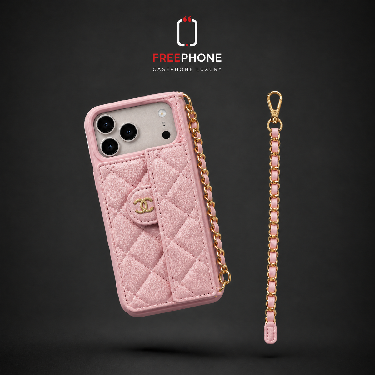 POCHETTE AVEC CORDON LONG Rose – 17 / 18 Pro Max