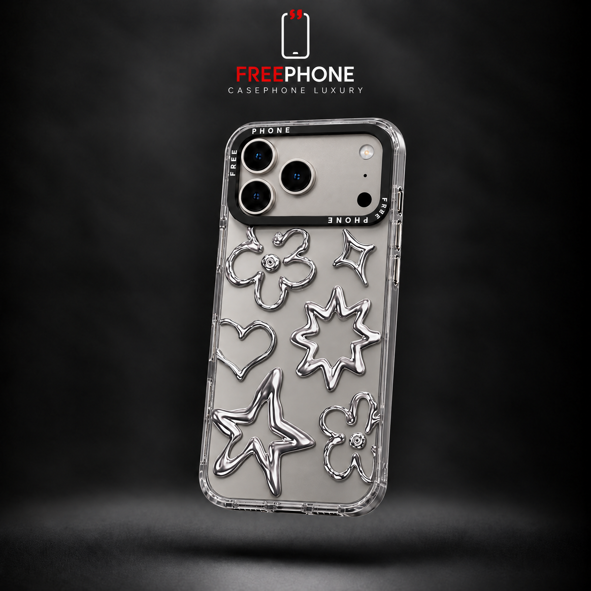 POCHETTE FREEPHONE CHROME HEARTS – 17 / 18 Pro Max