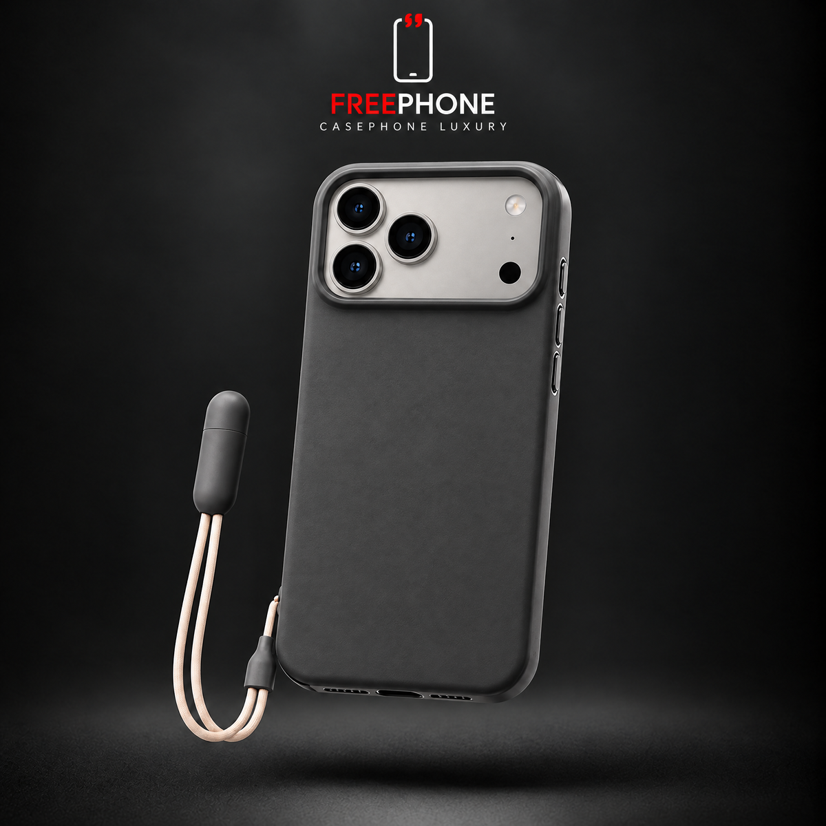 CASE BEATS AVEC BRACELET SUPPORT Gray – 17 / 18 Pro Max