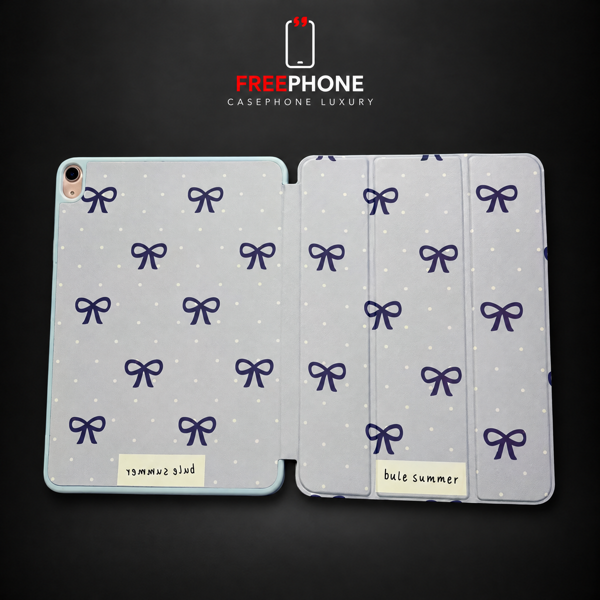 Coque iPad Nœuds Bleu