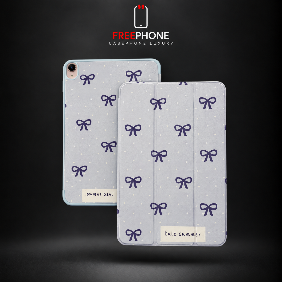 Coque iPad Nœuds Bleu