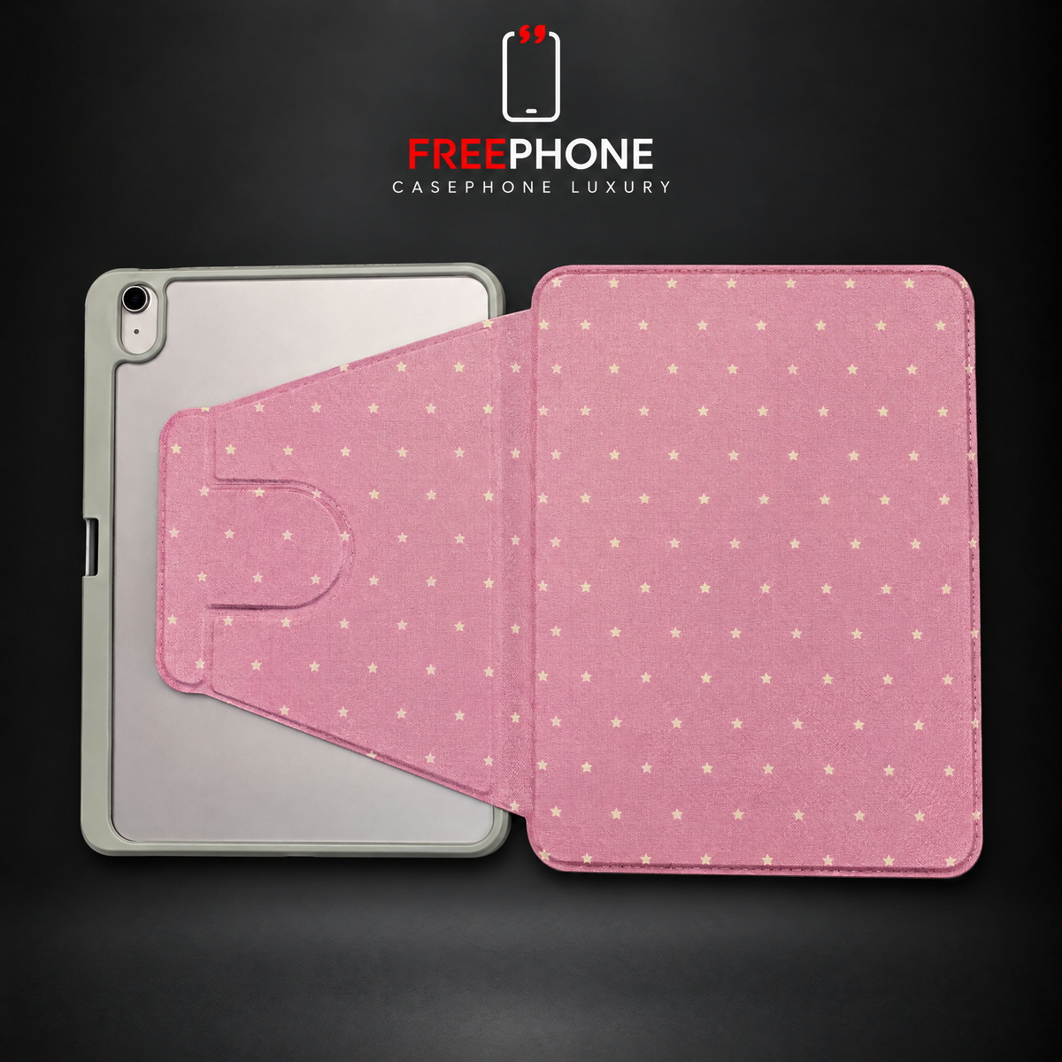 Case iPad Étoile Rose