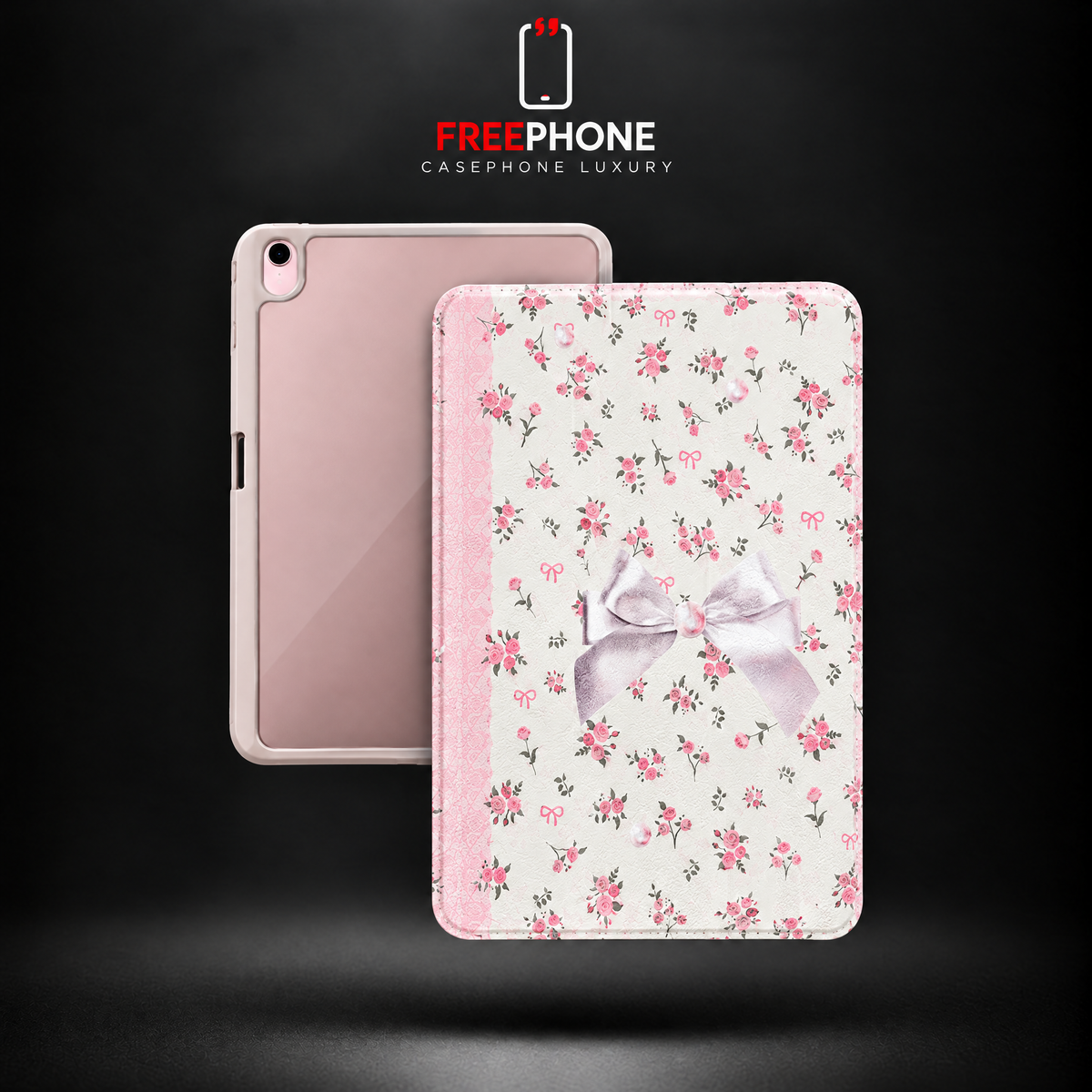 Case iPad Ribbon Flower 360