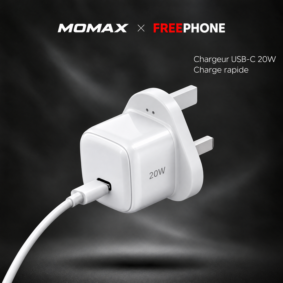 MOMAX 1-Charge 20W Blanc