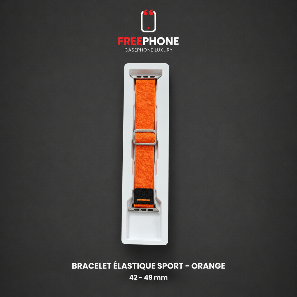 Bracelet Élastique Sport – Orange