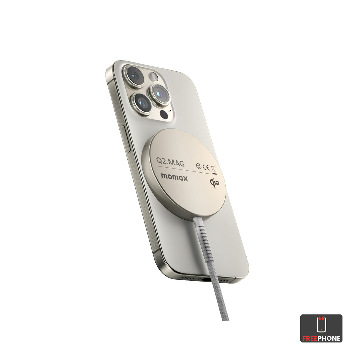 MOMAX Q2.Mag Portable Magnetic Wireless Charger 15W