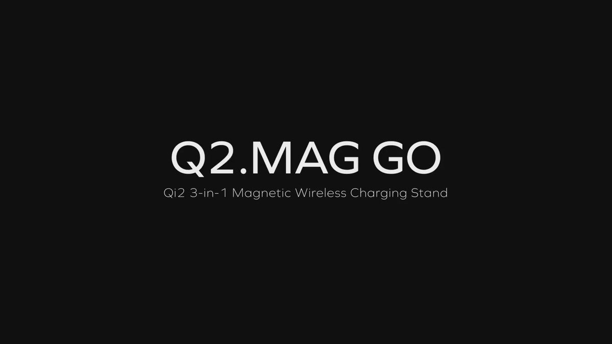 MOMAX Q2.Mag 3-in-1 Foldable Magnetic Wireless Charging Stand 15W