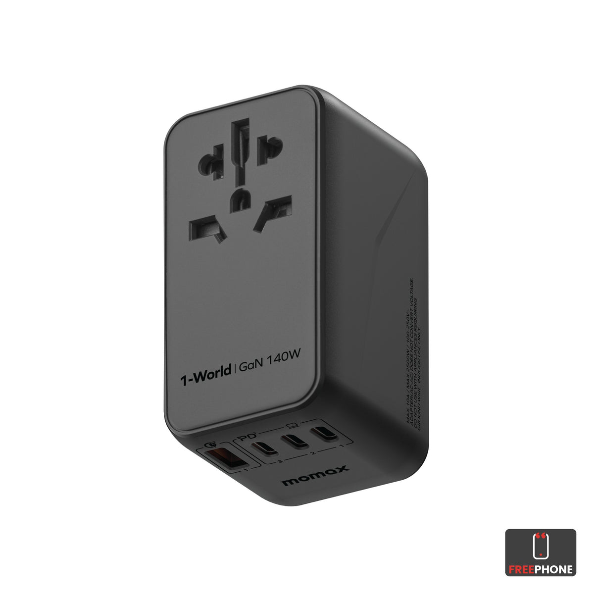 MOMAX 1-World 4-Port Universal Travel GaN Charger 140W